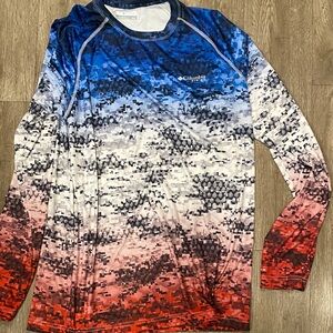 Columbia Men's Tri-Color Camo Rash Guard PFG